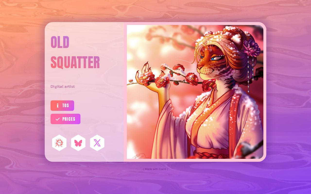 Carrd profile picture for @squatter